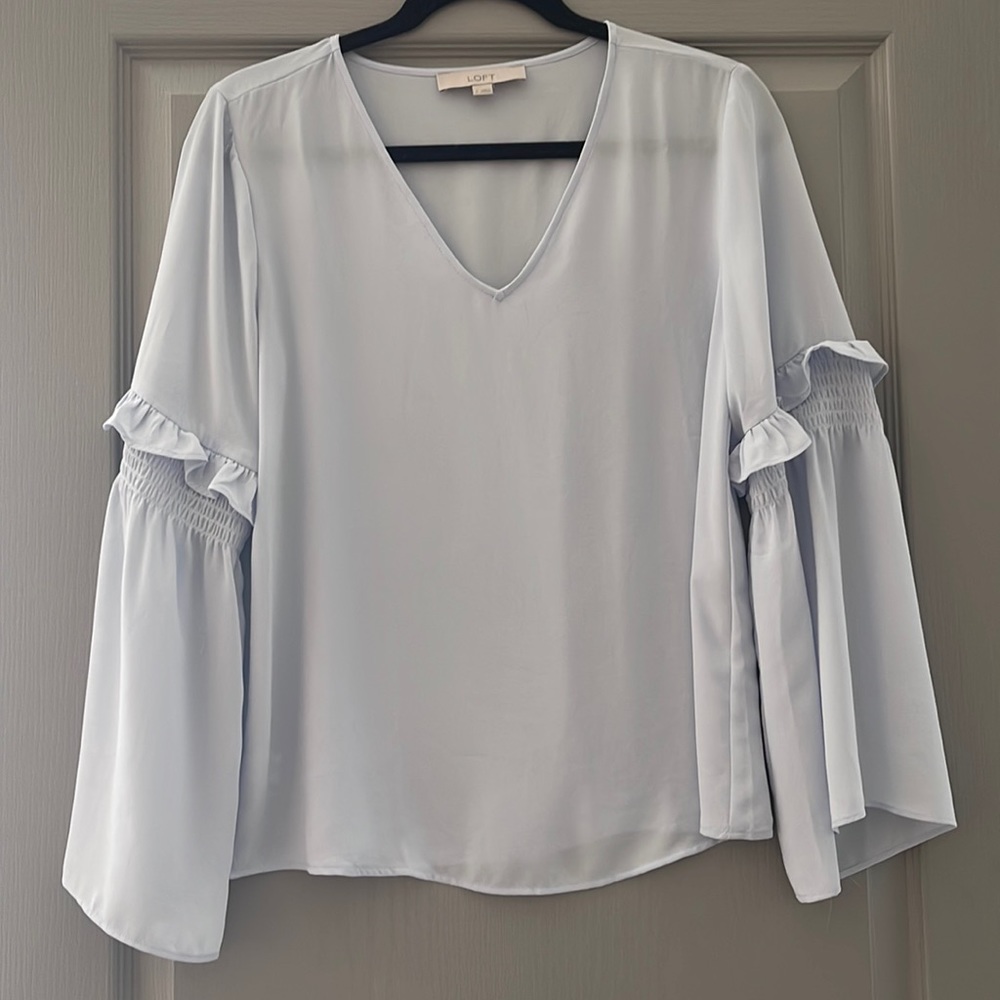 LOFT Light Blue Blouse